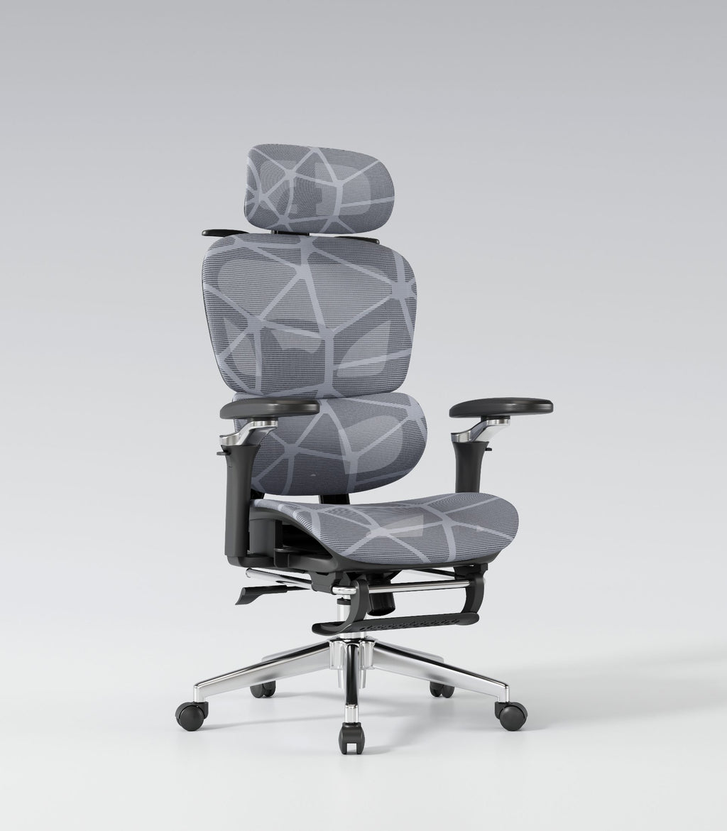 Ergonomic Mesh Office Chair with Footrest