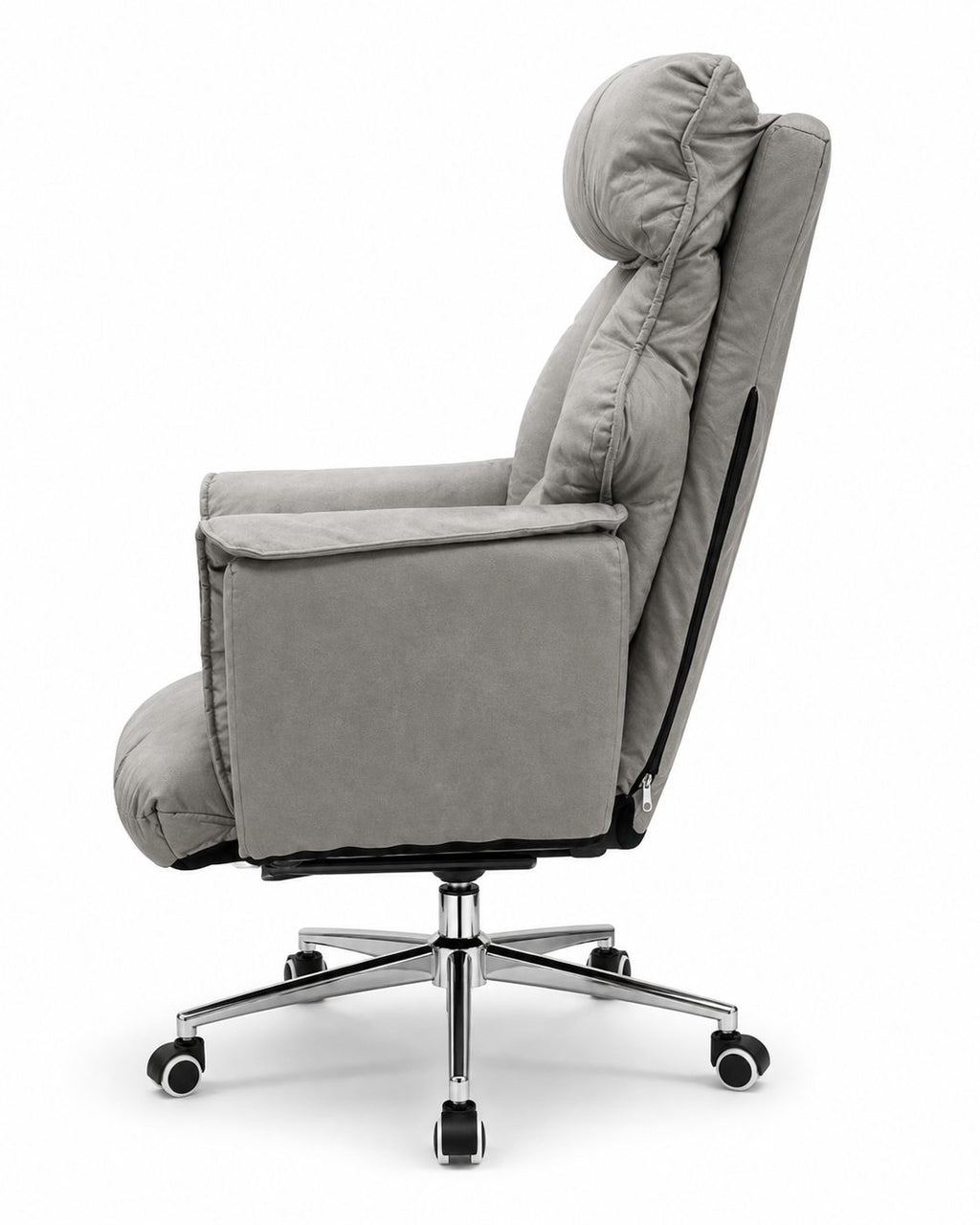 Soft Reclining Chair with Footrest - Grey