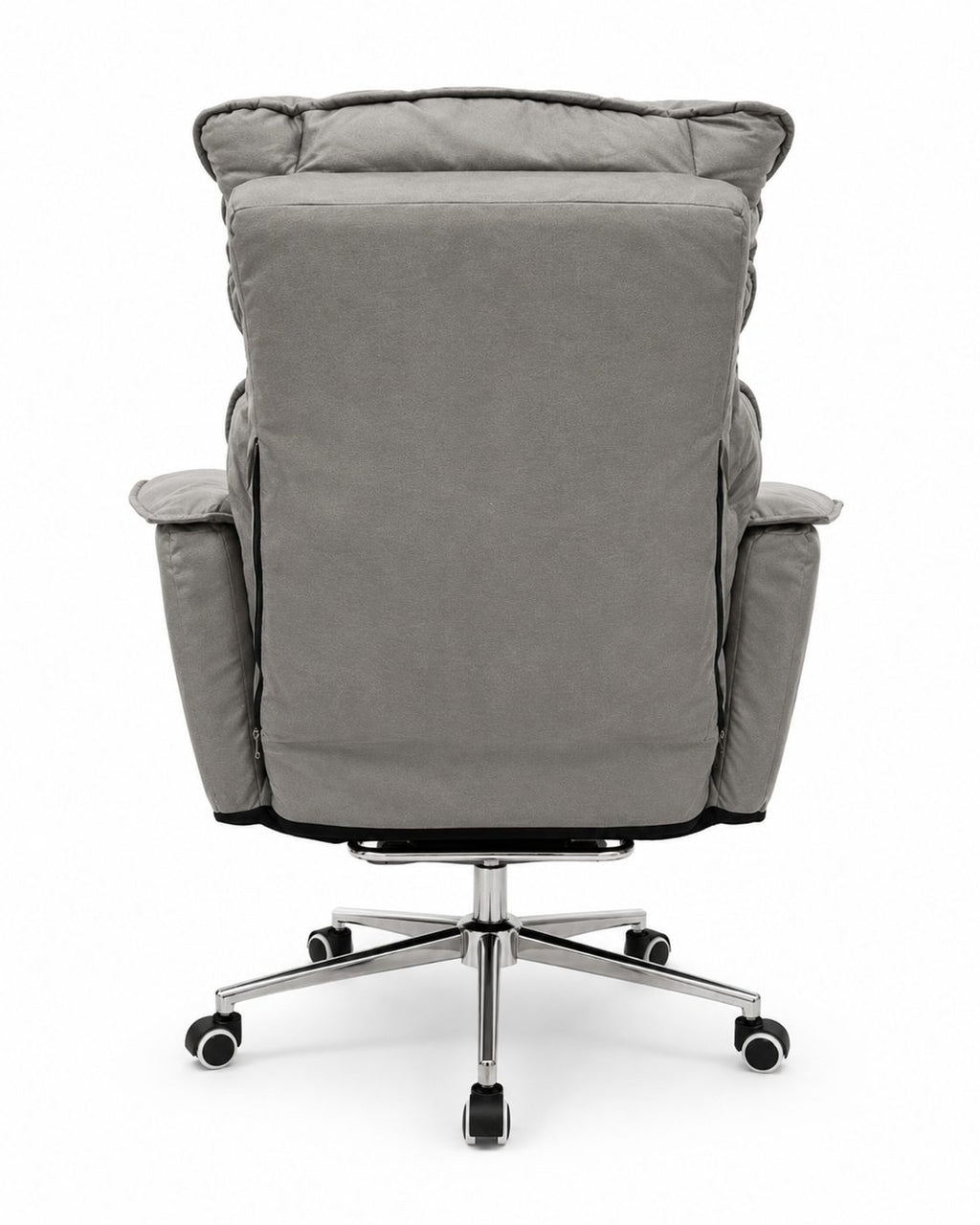 Soft Reclining Chair with Footrest - Grey