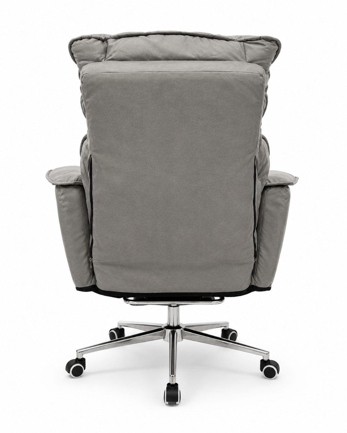 Soft Reclining Chair with Footrest - Grey