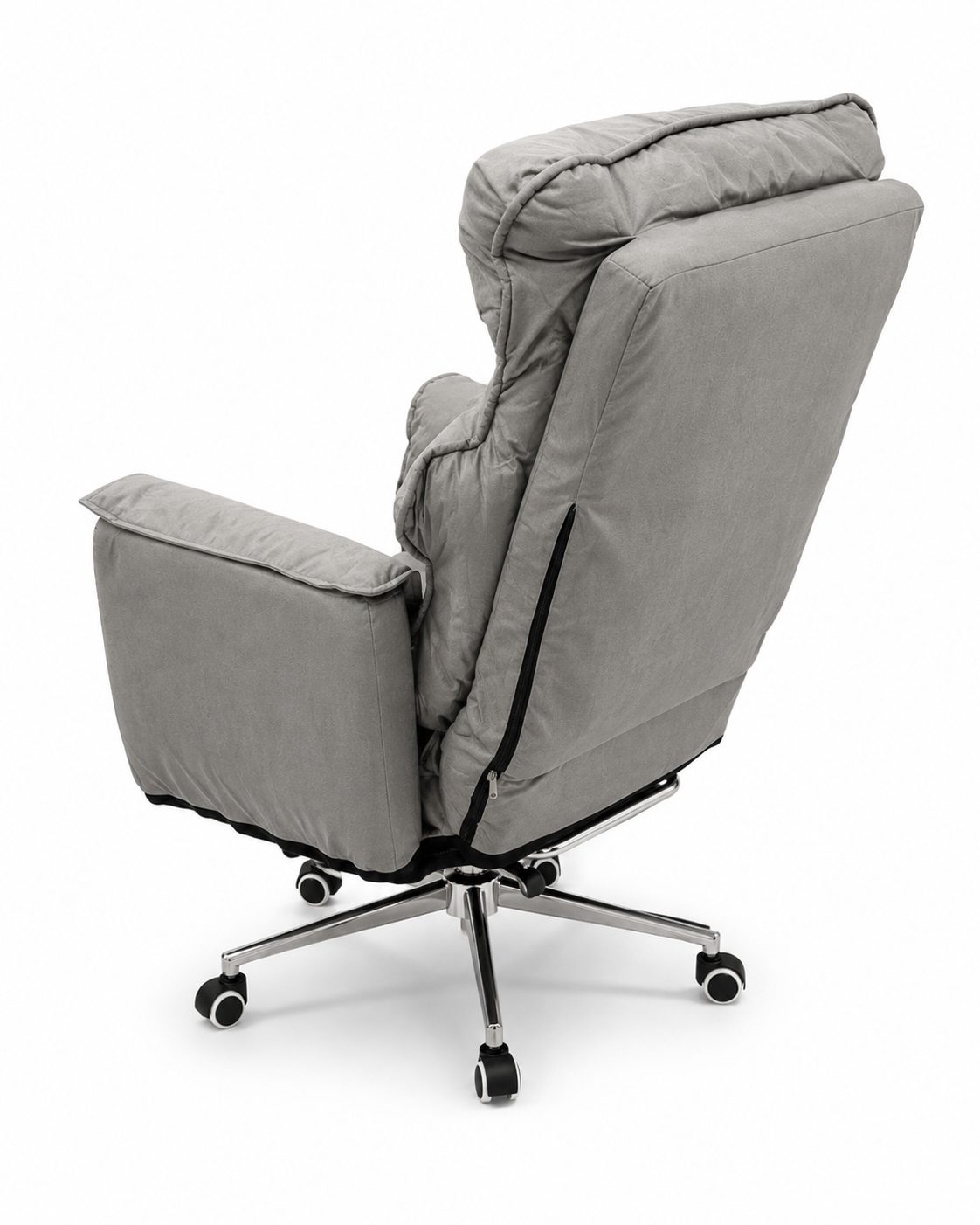 Soft Reclining Chair with Footrest - Grey