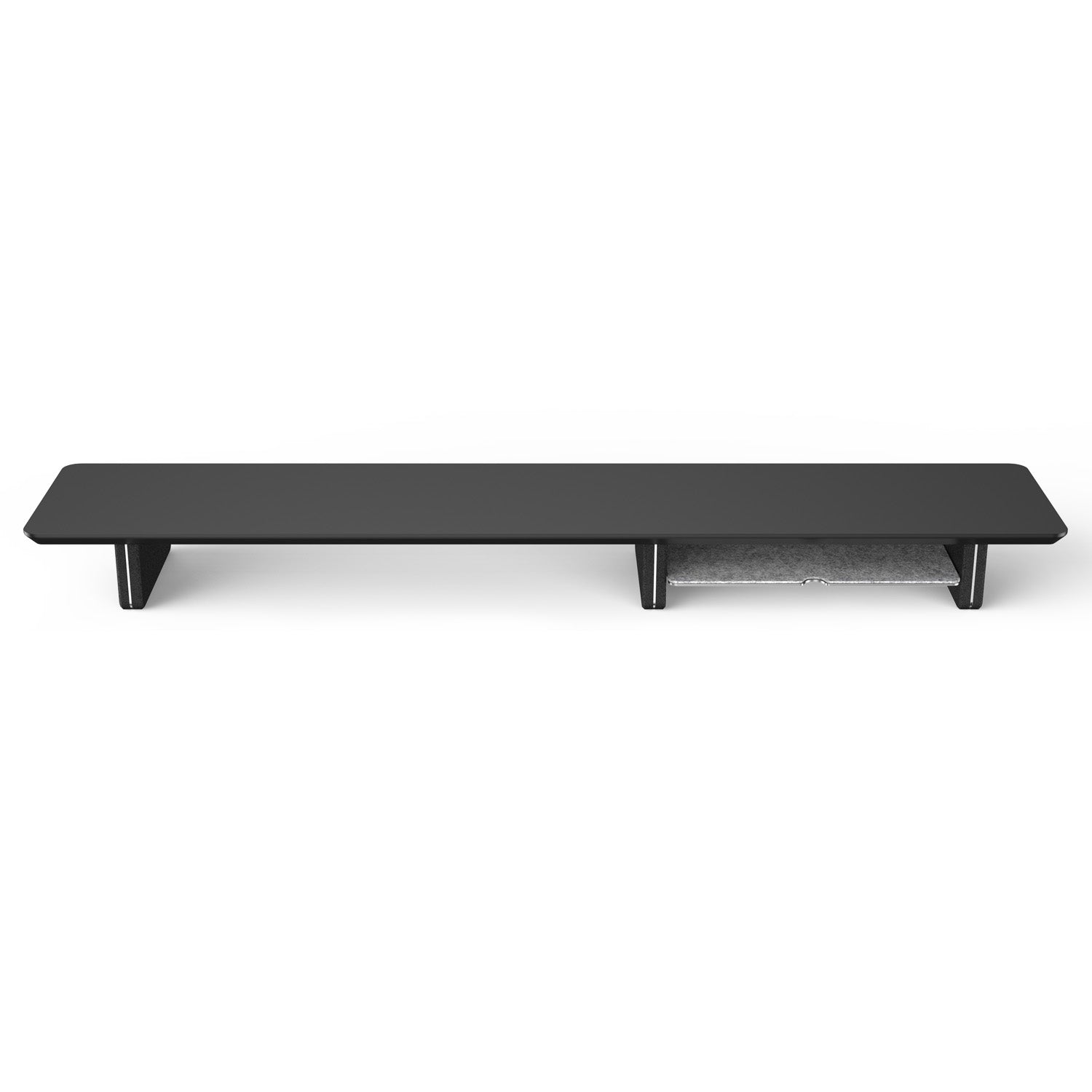 Wooden Monitor Riser with Storage - Black