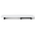 Wooden Monitor Riser with Storage - White